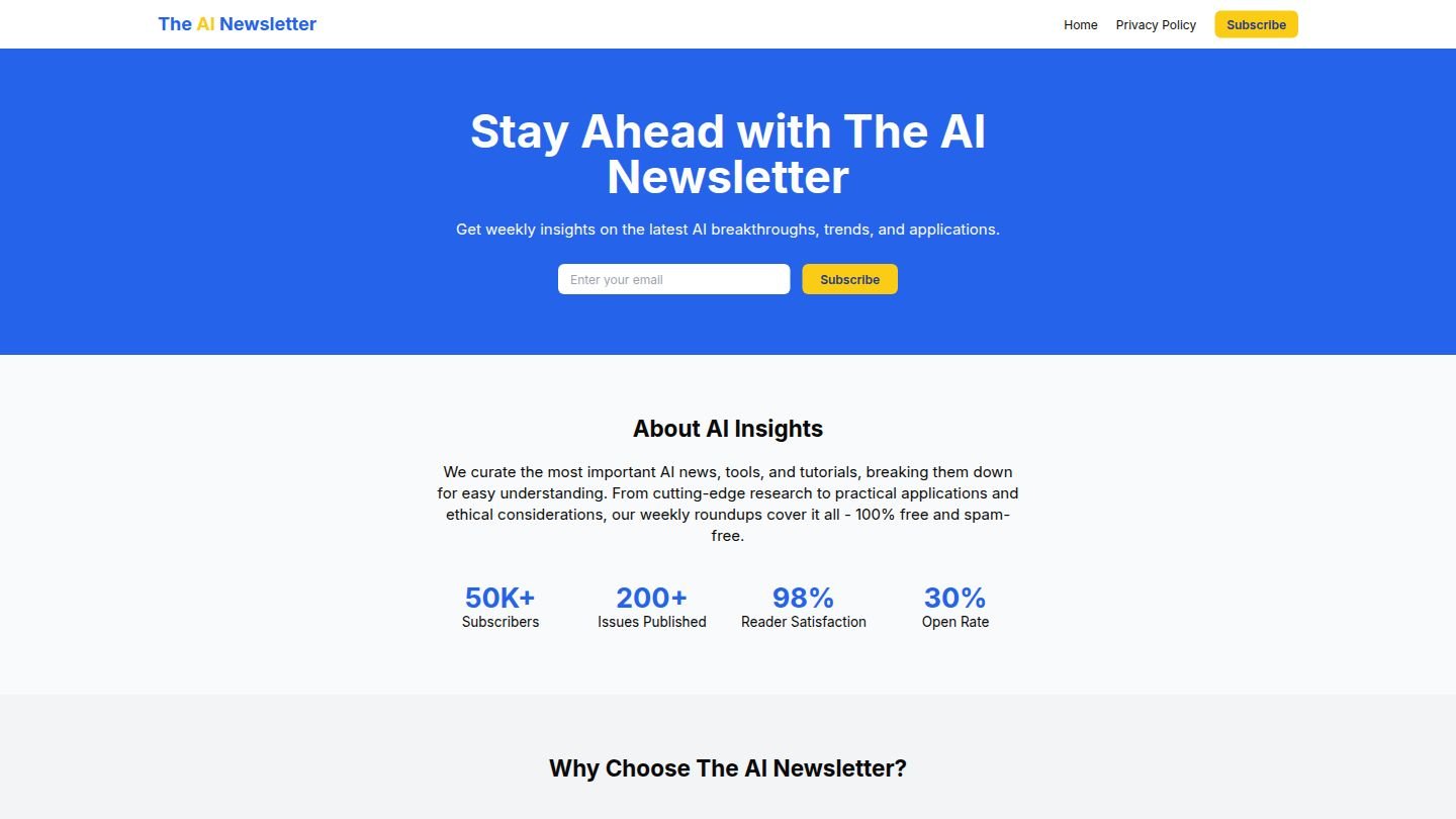 The AI Newsletter